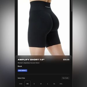 Alphalete biker shorts 7.5 lightly used color Black SOLD OUT ONLINE